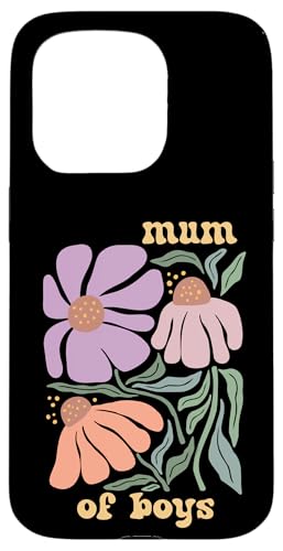 Mum Of Boys Love Family Boho Favorites Groovy Mothers Day Hülle für iPhone 15 Pro von Mum Life Fun
