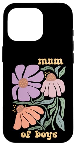 Mum Of Boys Love Family Boho Favorites Groovy Mothers Day Hülle für iPhone 16 Pro Mum Of Boys Love Family Boho Favorites Groovy Mothers Day Hülle für iPhone 16 Pro von Mum Life Fun