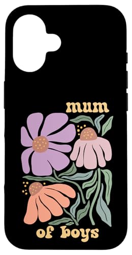 Mum Of Boys Love Family Boho Favorites Groovy Mothers Day Hülle für iPhone 16 Mum Of Boys Love Family Boho Favorites Groovy Mothers Day Hülle für iPhone 16 von Mum Life Fun