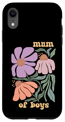 Mum Of Boys Love Family Boho Favorites Groovy Mothers Day Hülle für iPhone XR von Mum Life Fun