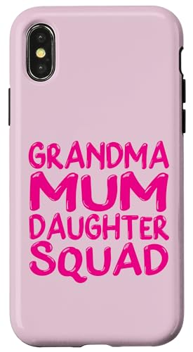 Muttertag Familie Favoriten Spaß Oma Mama Tochter Squad Hülle für iPhone X/XS Muttertag Familie Favoriten Spaß Oma Mama Tochter Squad Hülle für iPhone X/XS von Mum Life Fun