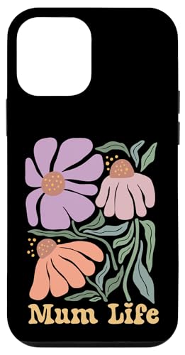 Supercute Love Her Retro Floral Groovy Boho Mum Life Hülle für iPhone 12 mini von Mum Life Fun