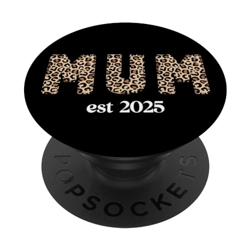 Supercute Mumlife Love Muttertag Leopard Mama Est 2025 PopSockets Klebender PopGrip Supercute Mumlife Love Muttertag Leopard Mama Est 2025 PopSockets Klebender PopGrip von Mum Life Fun