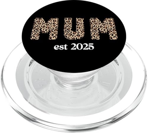 Supercute Mumlife Love Muttertag Leopard Mama Est 2025 PopSockets PopGrip für MagSafe Supercute Mumlife Love Muttertag Leopard Mama Est 2025 PopSockets PopGrip für MagSafe von Mum Life Fun