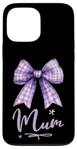 Supersüße lila Kokette Gingham-Schleife für die beste Mama Hülle für iPhone 13 Pro Max Supersüße lila Kokette Gingham-Schleife für die beste Mama Hülle für iPhone 13 Pro Max von Mum Life Fun