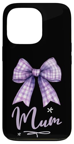 Supersüße lila Kokette Gingham-Schleife für die beste Mama Hülle für iPhone 13 Pro Supersüße lila Kokette Gingham-Schleife für die beste Mama Hülle für iPhone 13 Pro von Mum Life Fun