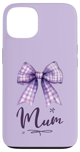 Supersüße lila Kokette Gingham-Schleife für die beste Mama Hülle für iPhone 13 Supersüße lila Kokette Gingham-Schleife für die beste Mama Hülle für iPhone 13 von Mum Life Fun