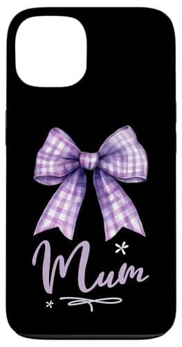 Supersüße lila Kokette Gingham-Schleife für die beste Mama Hülle für iPhone 13 Supersüße lila Kokette Gingham-Schleife für die beste Mama Hülle für iPhone 13 von Mum Life Fun
