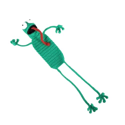 Mumuve Häkeltier-Lesezeichen, handgefertigt, gestrickt, Lesezeichen, Weihnachtsstrumpffüller, Lesen für Kinder, Schülerbuch von Mumuve