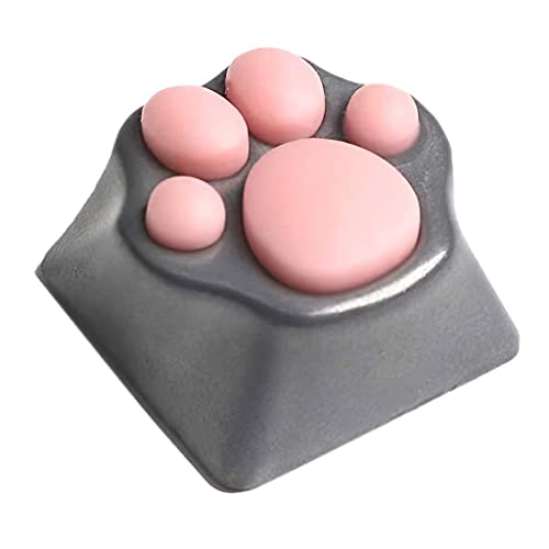 Mumuve Personalisierte mechanische Tastatur-Tastenkappen, Silikon, weiche Simulation für Katzen mit Lichtdurchlässigkeit, für Cherry MX Cat Claw Keycap von Mumuve