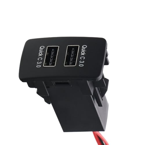 Schnelle Geschwindigkeit, Doppel-USB-Adapterbuchse für Auto, unterstützt schnelles Aufladen mehrerer Geräte für Automodelle Schnelle Geschwindigkeit, Doppel-USB-Adapterbuchse für Auto, unterstützt schnelles Aufladen mehrerer Geräte für Automodelle von Mumuve