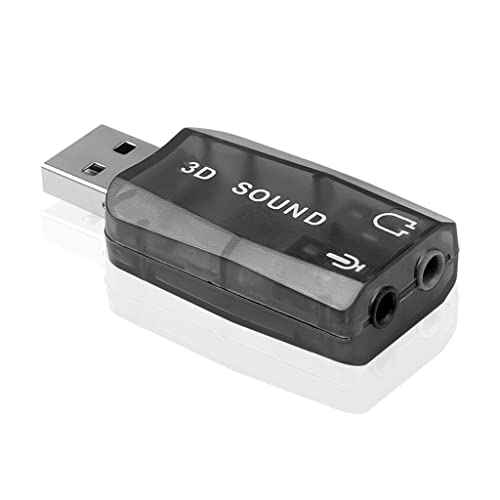 USB-Adapter HFR8103 Chipsatz USB auf 3,5-mm-Mikrofonkanal, direkte 3D-StereoSound-Karte, USB auf 3,5-mm-Mikrofonadapter, Mikrofon-Konverter-Eingang von Mumuve