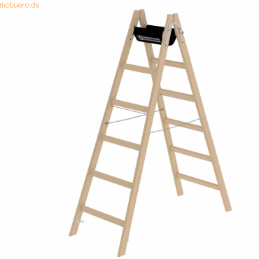 Munk Stehleiter Holz 33212 2x6 Sprossen Munk Stehleiter Holz 33212 2x6 Sprossen von Munk