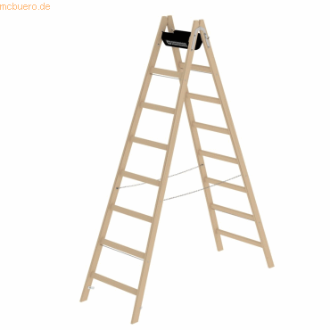 Munk Stehleiter Holz 33216 2x8 Sprossen Munk Stehleiter Holz 33216 2x8 Sprossen von Munk