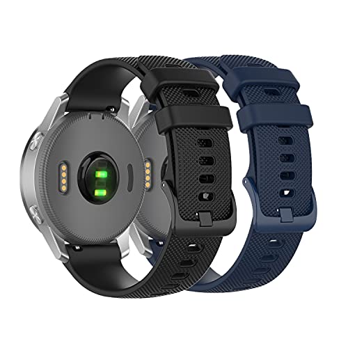 Muovrto Silikon Armband für Garmin Forerunner 255S/Venu 2S/Vivoactive 4S, Smartwatch Ersatzarmbänder für Garmin vivomove 3S/Actives von Muovrto