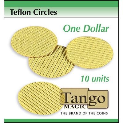 Murphy's Magic Supplies, Inc. Teflon-Kreise in Dollargröße (10 Einheiten mit DVD) von Tango Trick (T002), keine Fähigkeiten erforderlich von Murphy's Magic Supplies, Inc.
