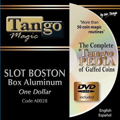 Slot Boston Münzbox (Aluminium mit DVD) (A0028) One Dollar von Tango Magic, Magic Tricks, keine Fähigkeiten erforderlich von Murphy's Magic Supplies, Inc.