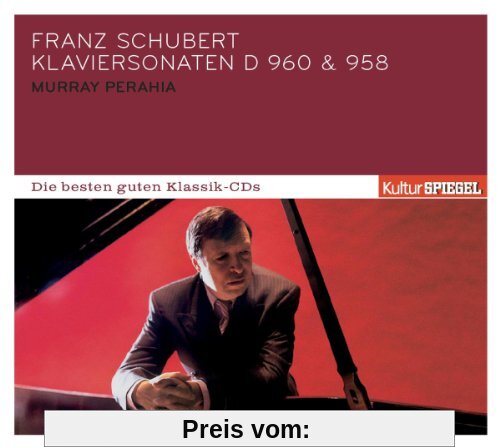 KulturSPIEGEL - Die besten guten Klassik-CDs: Franz Schubert - Klaviersonaten D 960 & 958 von Murray Perahia