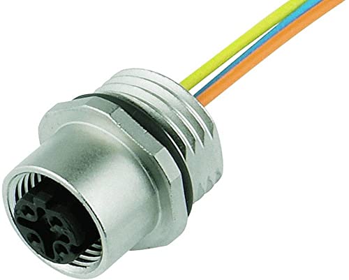 M12 Flanschbuchse D-cod. Vorderwandmontage von Murrelektronik stay connected