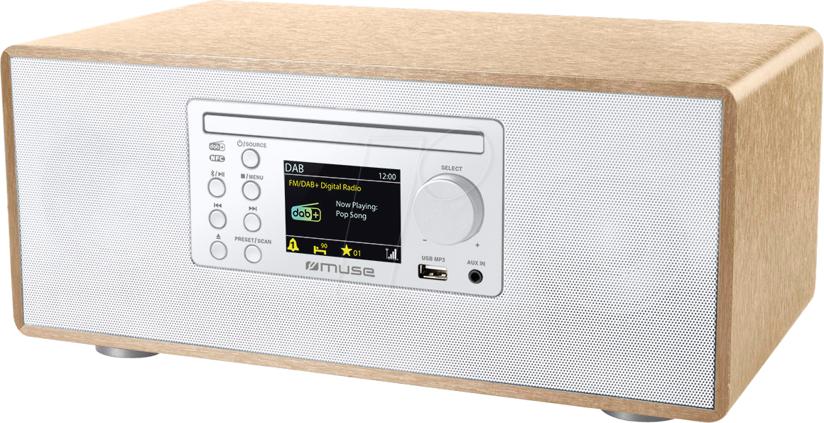 MUSE M-695 DBTW - DAB+ Radio CD/Bluetooth/USB M-695 DBTW von Muse