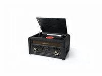 Muse MT-115 W, Schwarz, Gold, 33,45,78 RPM, Drehregler, FM, CD,CD-R,CD-RW, J-förmiger Tonarm von Muse