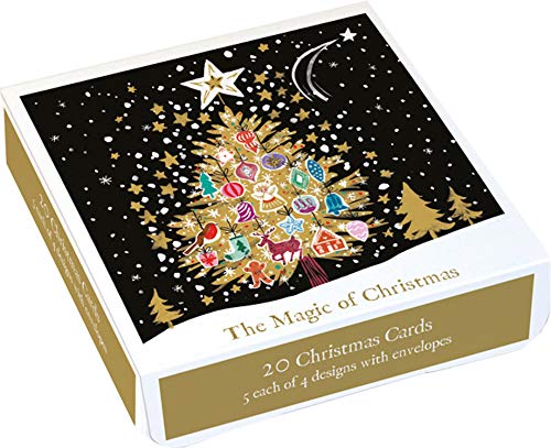 Box mit 20 Weihnachtskarten (XET218) – traditionelle künstlerische Weihnachtskarten aus Museums & Galleries – Die Magie der Weihnachten – 20 Karten, je 5 von 4 Designs von Museums & Galleries