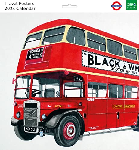 London Underground Travel Poster 2024 Kunst Wandkalender von Museums & Galleries