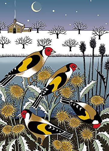 Museen und galleries- Weihnachtskarten 'Goldfinch Garden' mit Umschlägen (Pack von 8) von Museums & Galleries