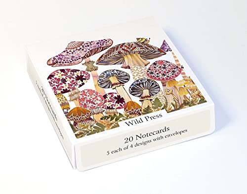 Museums & Galleries - 20 Notizkarten und Umschläge, verpackt (Wild Press von Helen Ahpornsiri) ETE050 von Museums & Galleries