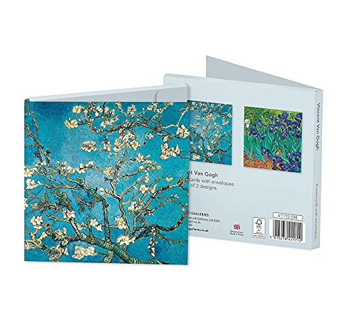 Museums & Galleries Blanko-Notizkarten Vincent Van Gogh, 4 Stück von je 2 Designs von Museums & Galleries