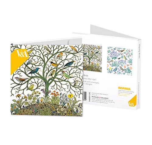 Museums & Galleries Notizkarten V&A Voysey Birds quadratisch 8 Stück Museums & Galleries Notizkarten V&A Voysey Birds quadratisch 8 Stück von Museums & Galleries