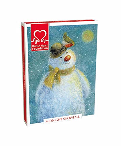 Museums & Galleries Weihnachtskarten, Motiv "Midnight Snowfall", Schneemann und Weihnachtsmann, 16 Karten, je 8 Designs, 16 Stück von Museums & Galleries