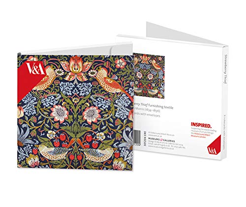 V&A William Morris Grußkarten-Set mit 8 Grußkarten (12,3 x 12,3 cm) von Museums & Galleries