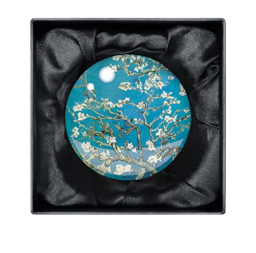 Vincent Van Gogh Mandelzweige in voller Blüte, Kristallkuppel-Briefbeschwerer von Museums & Galleries
