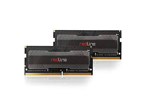 Mushkin Redline Notebook - DDR4 Gaming Laptop DRAM - 64GB (2x32GB) SODIMM Memory Kit - 3200MHz (PC4-25600) CL-16 - 260pin 1,35V RAM - Dual Channel - Low-Voltage - (MRA4S320GJJM32GX2) von Mushkin Enhanced