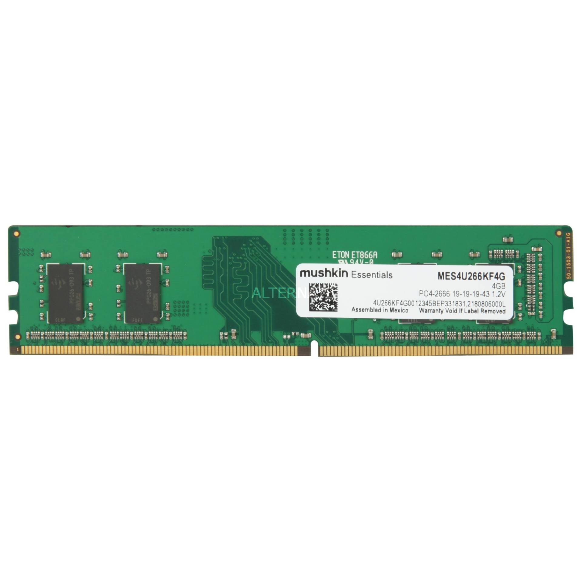 DIMM 4 GB DDR4-2666  , Arbeitsspeicher von Mushkin
