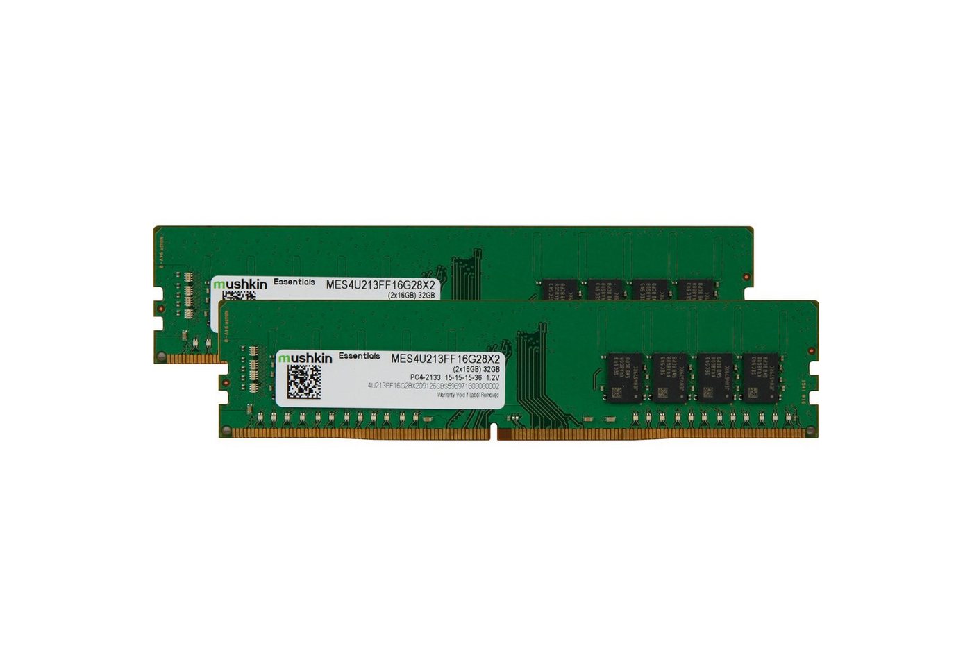 Mushkin DIMM 32 GB DDR4-2133 (2x 16 GB) Dual-Kit Arbeitsspeicher von Mushkin