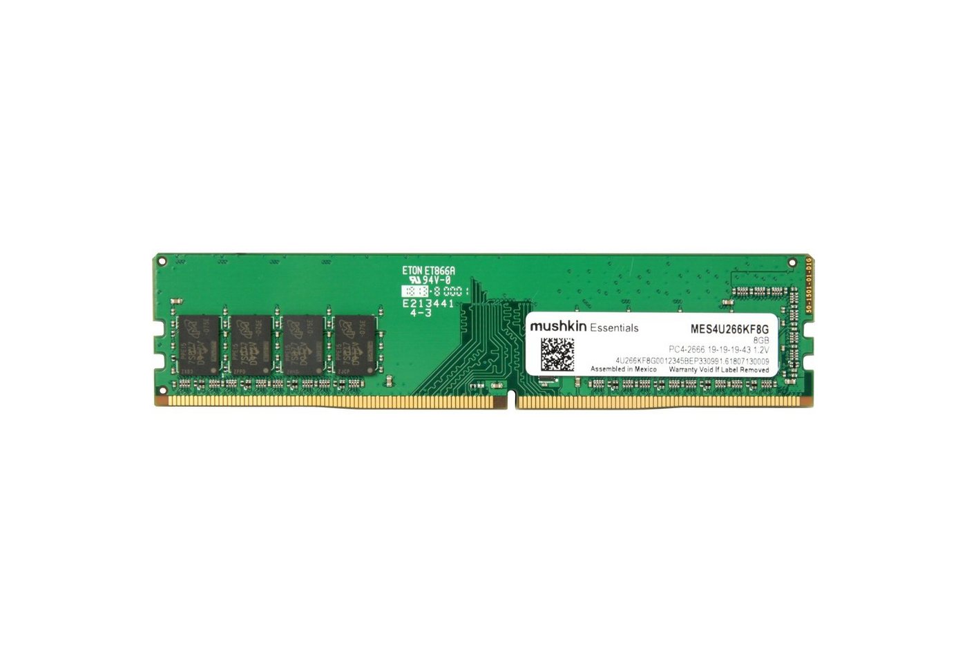 Mushkin DIMM 8 GB DDR4-2666 Arbeitsspeicher von Mushkin