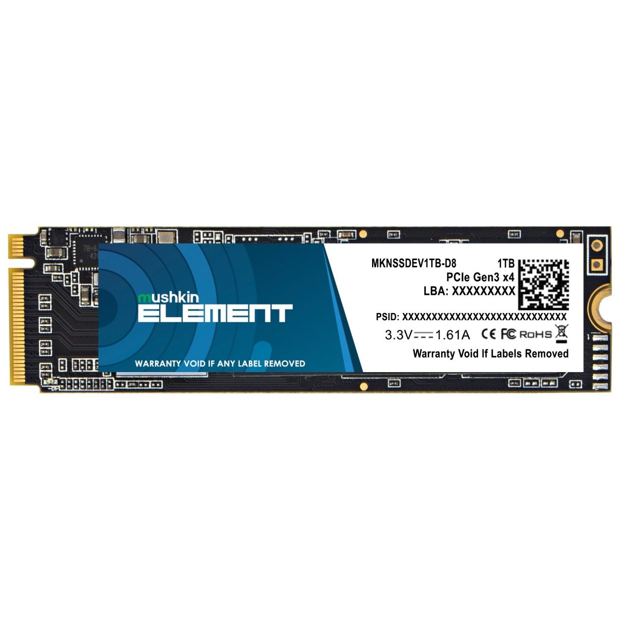M.2 1TB Mushkin Element NVMe PCIe3.0 x 4 M.2 1TB Mushkin Element NVMe PCIe3.0 x 4 von Mushkin