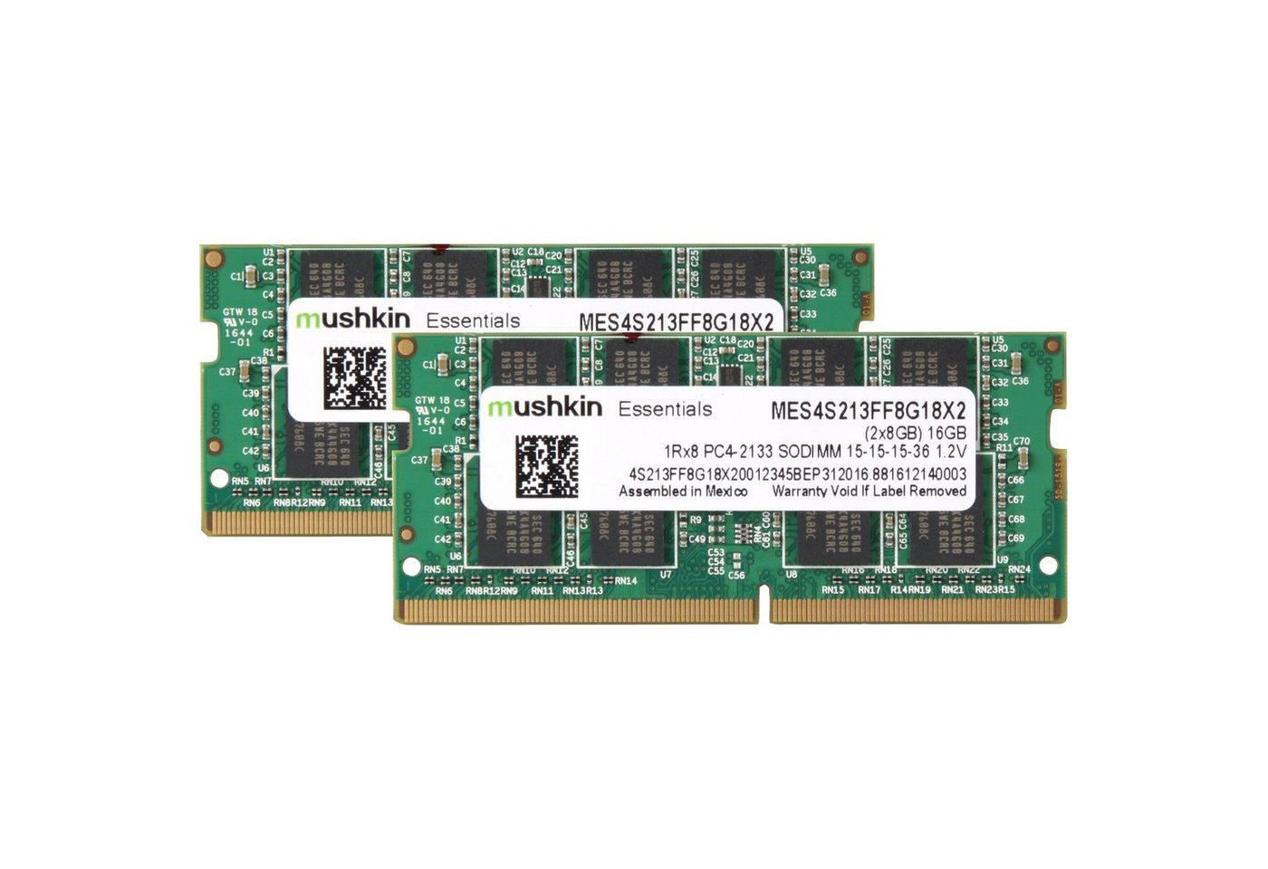 Mushkin SO-DIMM 16 GB DDR4-2133 (2x 8 GB) Dual-Kit Arbeitsspeicher von Mushkin