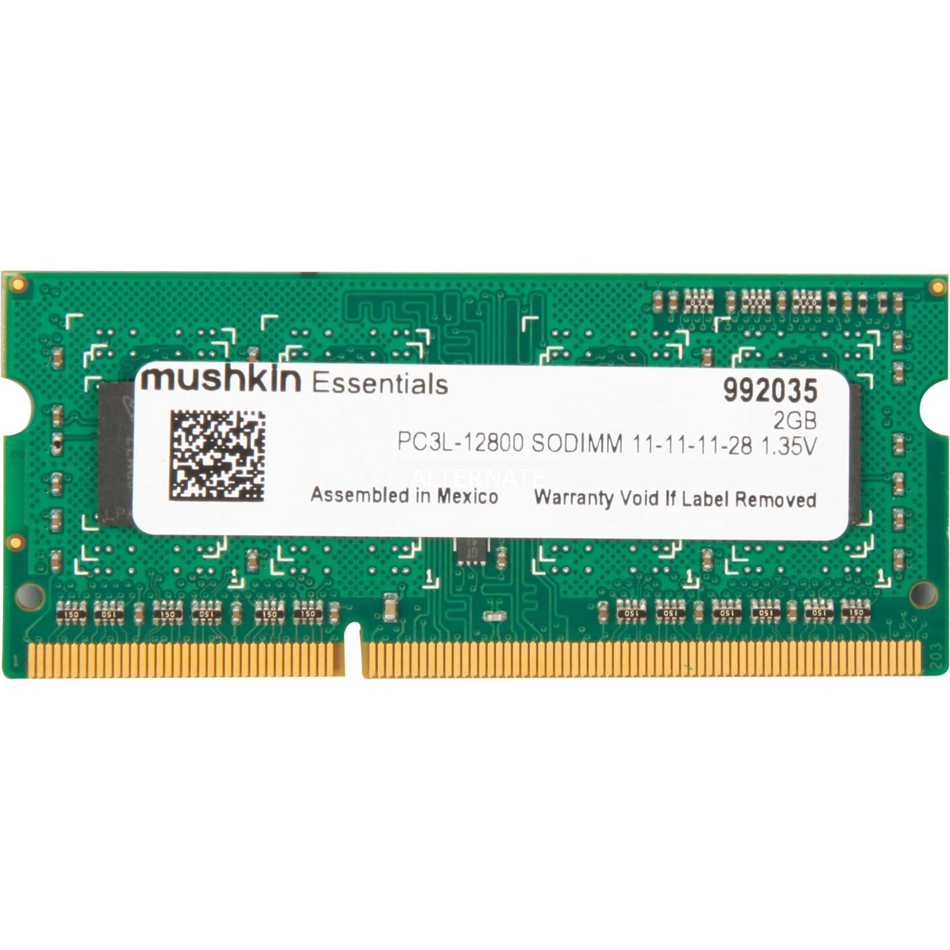 SO-DIMM 2 GB DDR3-1600  , Arbeitsspeicher von Mushkin