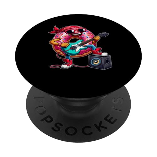 Colorful Donut Sunglasses Playing Bass Electric Guitar Rock PopSockets Klebender PopGrip Colorful Donut Sunglasses Playing Bass Electric Guitar Rock PopSockets Klebender PopGrip von Music, Guitar Vacations Costume