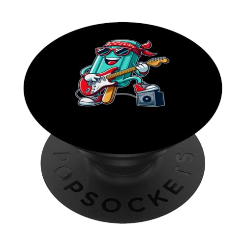 Colorful Ice Cream Sunglasses Playing Electric Guitar Rock PopSockets Klebender PopGrip Colorful Ice Cream Sunglasses Playing Electric Guitar Rock PopSockets Klebender PopGrip von Music, Guitar Vacations Costume