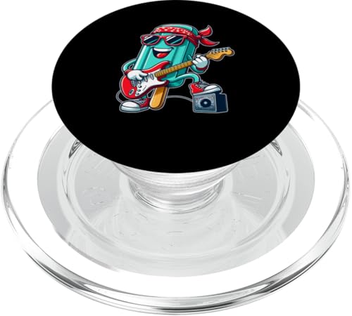 Colorful Ice Cream Sunglasses Playing Electric Guitar Rock PopSockets PopGrip für MagSafe Colorful Ice Cream Sunglasses Playing Electric Guitar Rock PopSockets PopGrip für MagSafe von Music, Guitar Vacations Costume