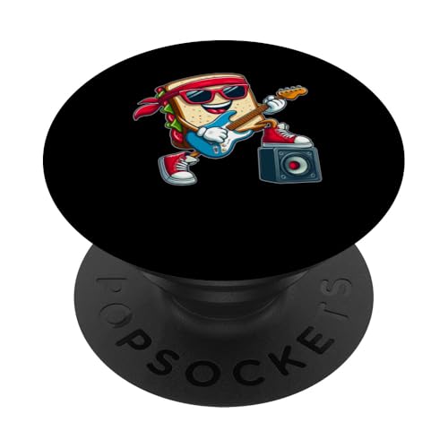 Colorful Sandwich Sunglasses Playing Electric Guitar Rock PopSockets Klebender PopGrip Colorful Sandwich Sunglasses Playing Electric Guitar Rock PopSockets Klebender PopGrip von Music, Guitar Vacations Costume