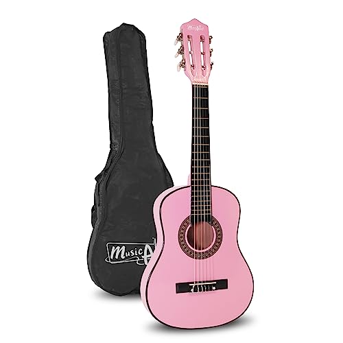 Music Alley MA-51 Classical Acoustic Guitar Kids Guitar and Junior Guitar Pink von Music Alley
