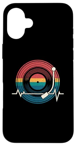 Musik Herzschlag Vinyl Schallplatte Retro Musik Liebhaber Männer Frauen Hülle für iPhone 16 Plus Musik Herzschlag Vinyl Schallplatte Retro Musik Liebhaber Männer Frauen Hülle für iPhone 16 Plus von Music Clothes Men Women Boys Girls Kids