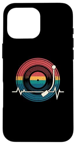Musik Herzschlag Vinyl Schallplatte Retro Musik Liebhaber Männer Frauen Hülle für iPhone 16 Pro Max Musik Herzschlag Vinyl Schallplatte Retro Musik Liebhaber Männer Frauen Hülle für iPhone 16 Pro Max von Music Clothes Men Women Boys Girls Kids