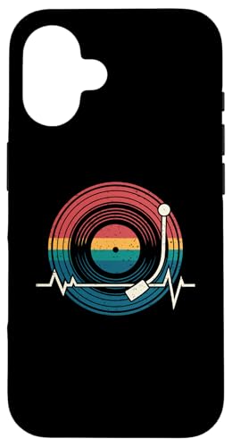 Musik Herzschlag Vinyl Schallplatte Retro Musik Liebhaber Männer Frauen Hülle für iPhone 16 Musik Herzschlag Vinyl Schallplatte Retro Musik Liebhaber Männer Frauen Hülle für iPhone 16 von Music Clothes Men Women Boys Girls Kids