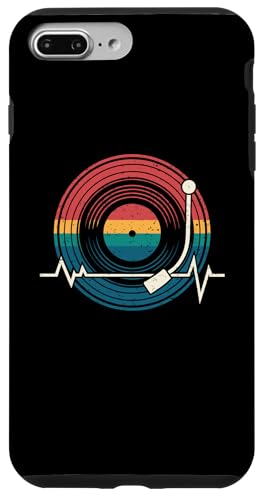 Musik Herzschlag Vinyl Schallplatte Retro Musik Liebhaber Männer Frauen Hülle für iPhone 7 Plus/8 Plus Musik Herzschlag Vinyl Schallplatte Retro Musik Liebhaber Männer Frauen Hülle für iPhone 7 Plus/8 Plus von Music Clothes Men Women Boys Girls Kids